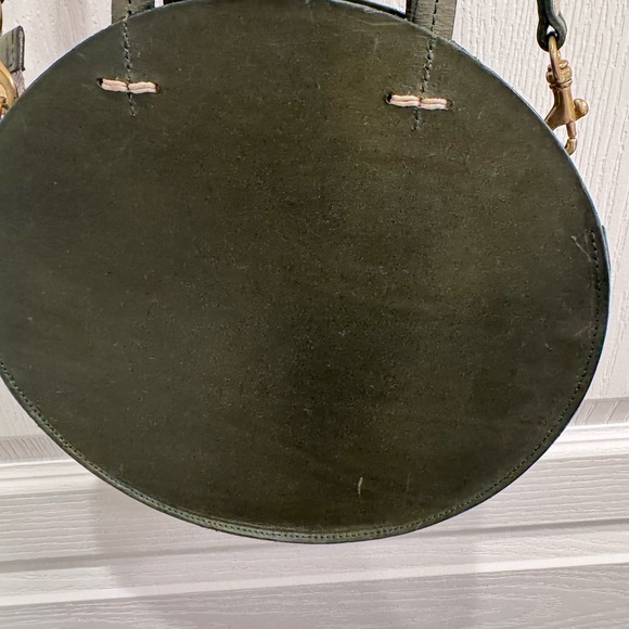 Clare V. Circle Dark Green Crossbody Bag - Picture 2 of 5